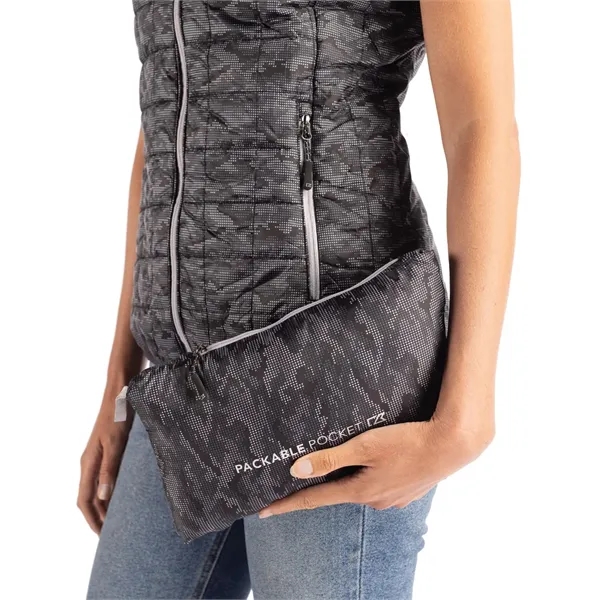 Women's puffer vest with insulation, full-zip, wind and water resistance, and... from ASI 47965 Cutter & Buck