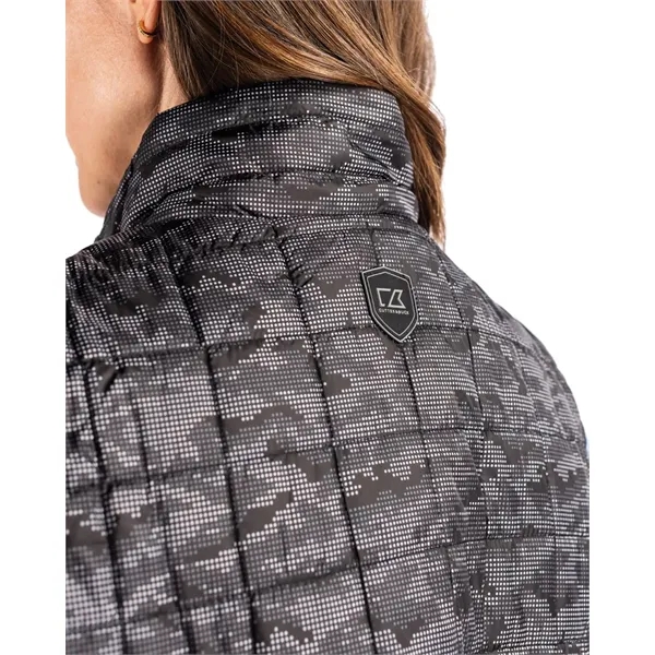 Women's puffer vest with insulation, full-zip, wind and water resistance, and... from ASI 47965 Cutter & Buck
