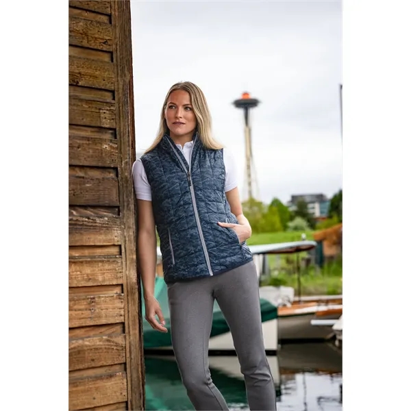 Women's puffer vest with insulation, full-zip, wind and water resistance, and... from ASI 47965 Cutter & Buck