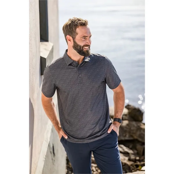 Men's polo with short sleeves, 4-way stretch, UPF50+ sun protection, and... from ASI 47965 Cutter & Buck