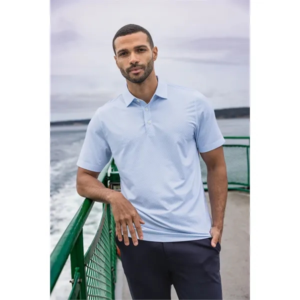 Men's polo with short sleeves, 4-way stretch, moisture-wicking performance, and UPF50+... from ASI 47965 Cutter & Buck