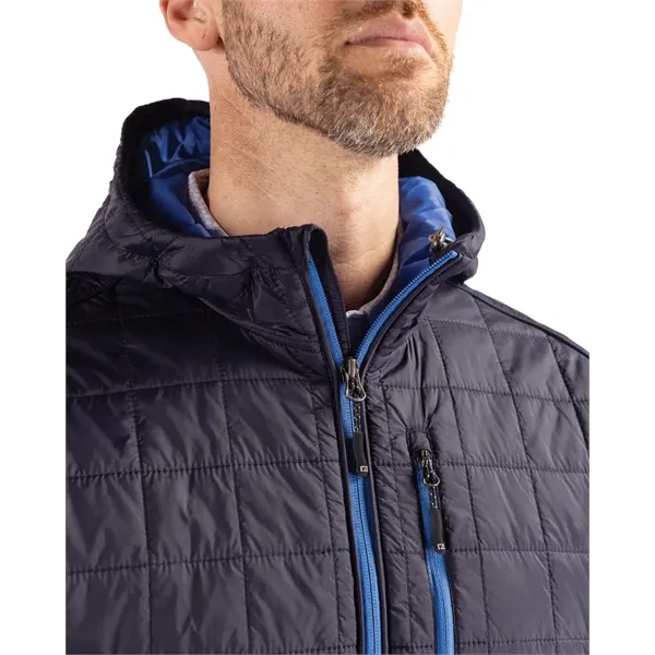 Men's jacket with a full-zip, down-alternative insulation, hood, and wind and... from ASI 47965 Cutter & Buck