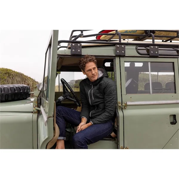 Men's jacket with a full-zip, down-alternative insulation, hood, and wind and... from ASI 47965 Cutter & Buck