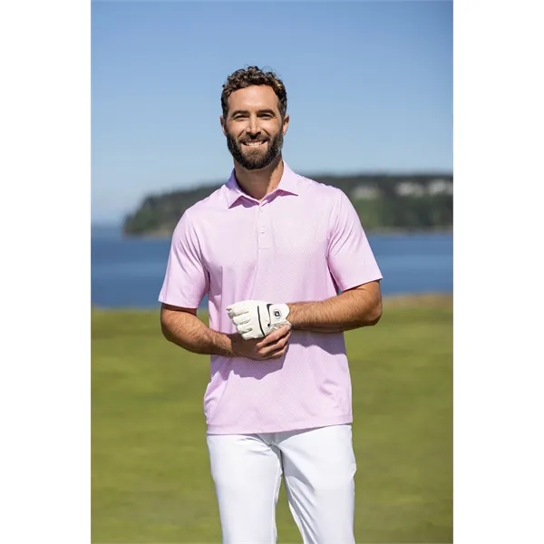 Men's polo with short sleeves, 4-way stretch, and UPF50+ sun protection.... from ASI 47965 Cutter & Buck