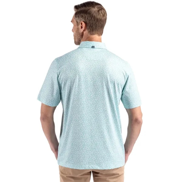 Men's polo with short sleeves, 4-way stretch, moisture-wicking performance, and UPF50+... from ASI 47965 Cutter & Buck