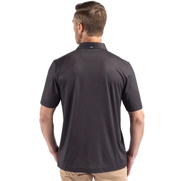 Cutter & Buck Pike Eco Shadow Check Print Recycled Mens Polo... from ASI 47965 Cutter & Buck