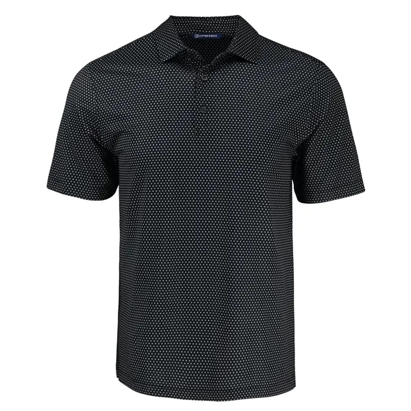 Cutter & Buck Pike Eco Shadow Check Print Recycled Mens Polo... from ASI 47965 Cutter & Buck