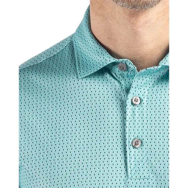 Cutter & Buck Pike Eco Shadow Check Print Recycled Mens Polo... from ASI 47965 Cutter & Buck