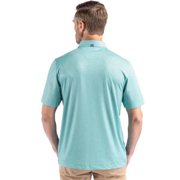 Cutter & Buck Pike Eco Shadow Check Print Recycled Mens Polo... from ASI 47965 Cutter & Buck
