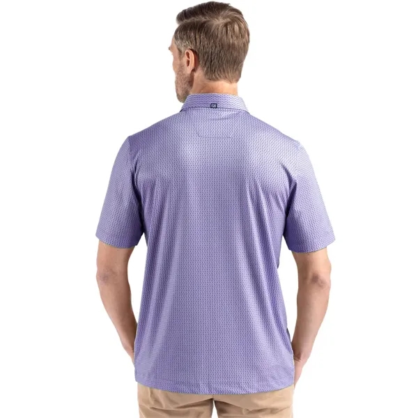Cutter & Buck Pike Eco Shadow Check Print Recycled Mens Polo... from ASI 47965 Cutter & Buck