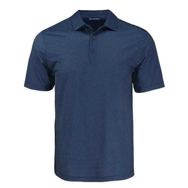 Cutter & Buck Pike Eco Shadow Check Print Recycled Mens Polo... from ASI 47965 Cutter & Buck