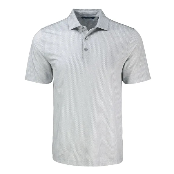 Cutter & Buck Pike Eco Shadow Check Print Recycled Mens Polo... from ASI 47965 Cutter & Buck