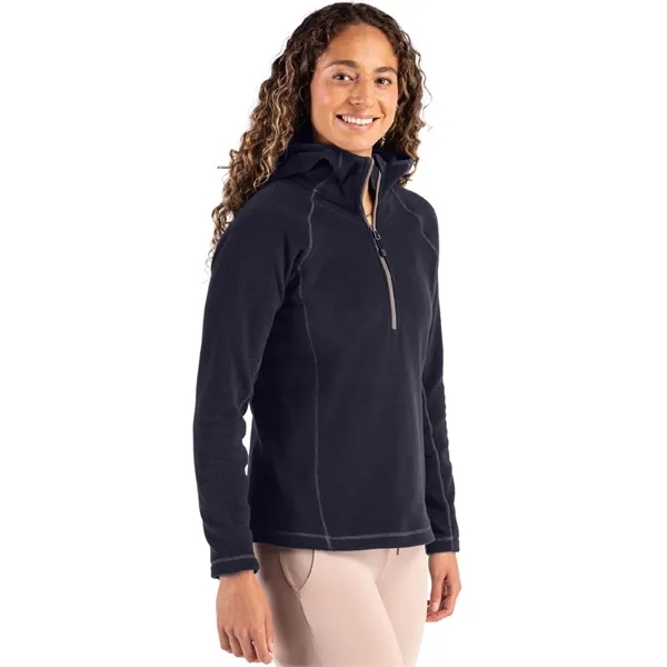 Clique Powder Recycled Fleece Womens Half Zip Hooded Pull...... from ASI 47965 Cutter & Buck