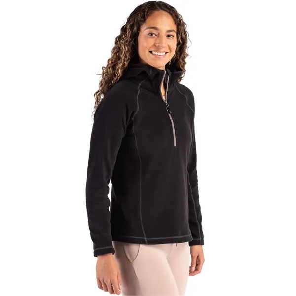 Clique Powder Recycled Fleece Womens Half Zip Hooded Pull...... from ASI 47965 Cutter & Buck
