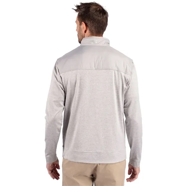 Men's jacket with a full-zip, moisture-wicking performance, zip pockets, and chin... from ASI 47965 Cutter & Buck