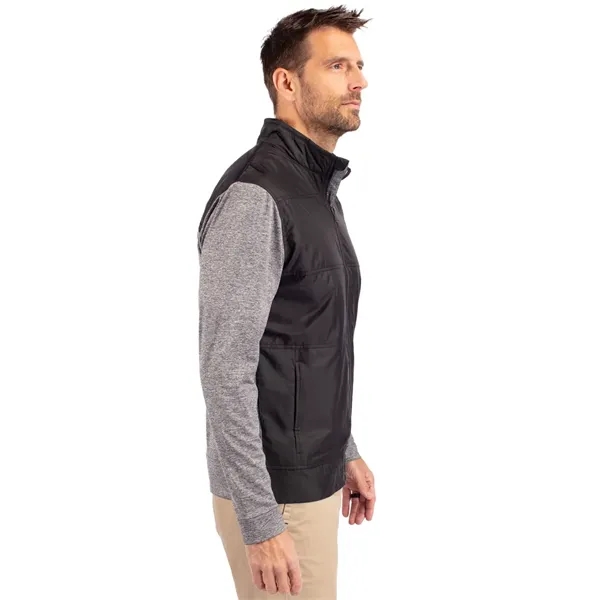 Men's jacket with a full-zip, moisture-wicking performance, zip pockets, and chin... from ASI 47965 Cutter & Buck