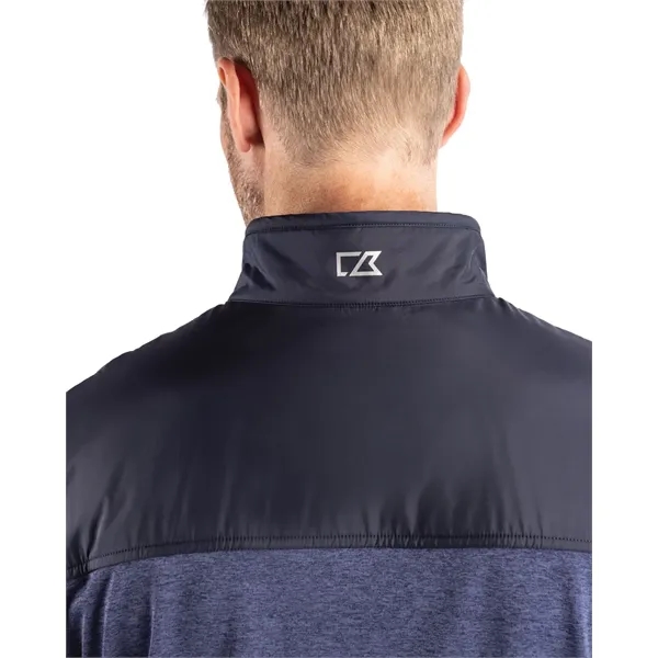 Men's jacket with a full-zip, moisture-wicking performance, zip pockets, and chin... from ASI 47965 Cutter & Buck