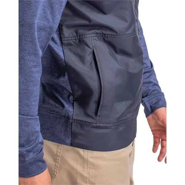 Men's jacket with a full-zip, moisture-wicking performance, zip pockets, and chin... from ASI 47965 Cutter & Buck