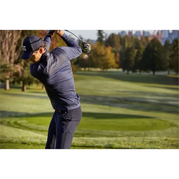 Men's jacket with a full-zip, moisture-wicking performance, zip pockets, and chin... from ASI 47965 Cutter & Buck