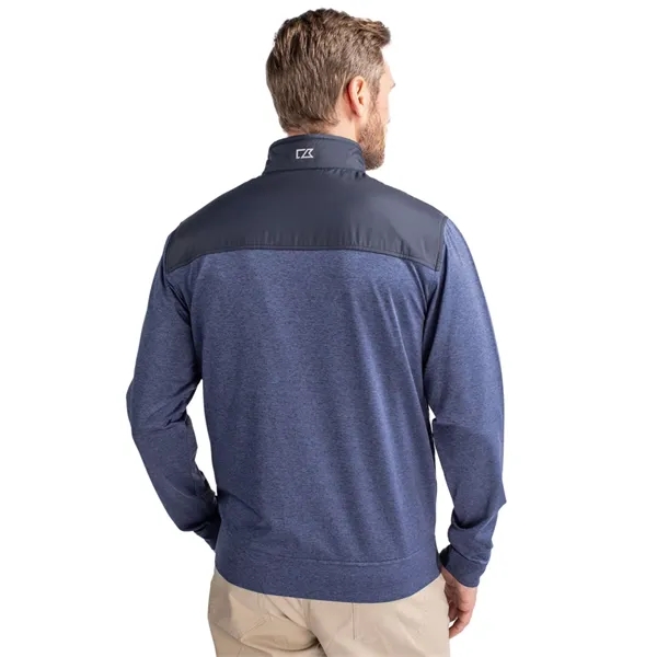 Men's jacket with a full-zip, moisture-wicking performance, zip pockets, and chin... from ASI 47965 Cutter & Buck