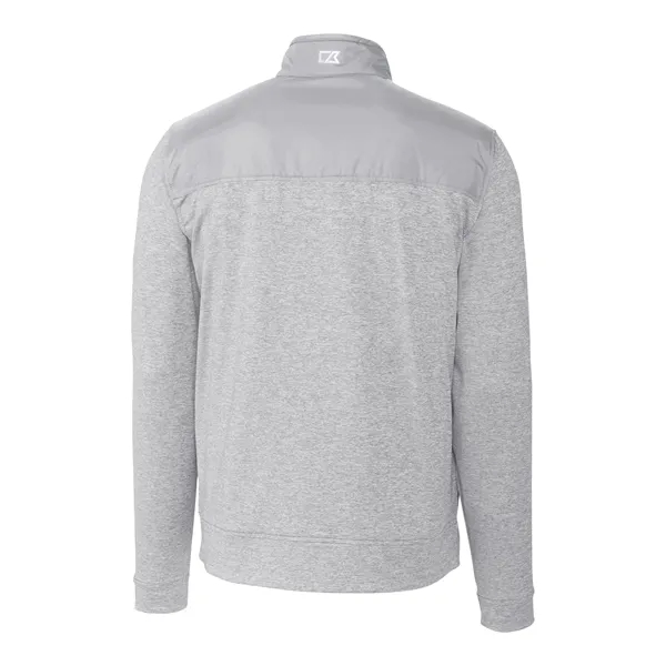 Men's jacket with a full-zip, moisture-wicking performance, zip pockets, and chin... from ASI 47965 Cutter & Buck