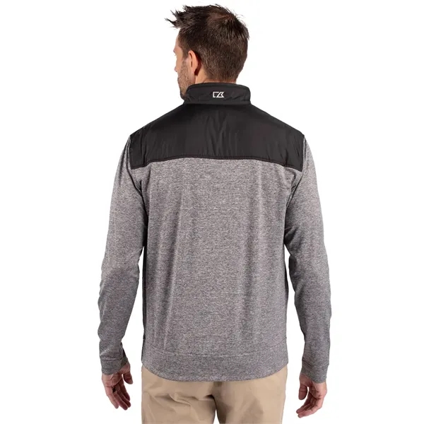 Men's jacket with a full-zip, moisture-wicking performance, zip pockets, and chin... from ASI 47965 Cutter & Buck