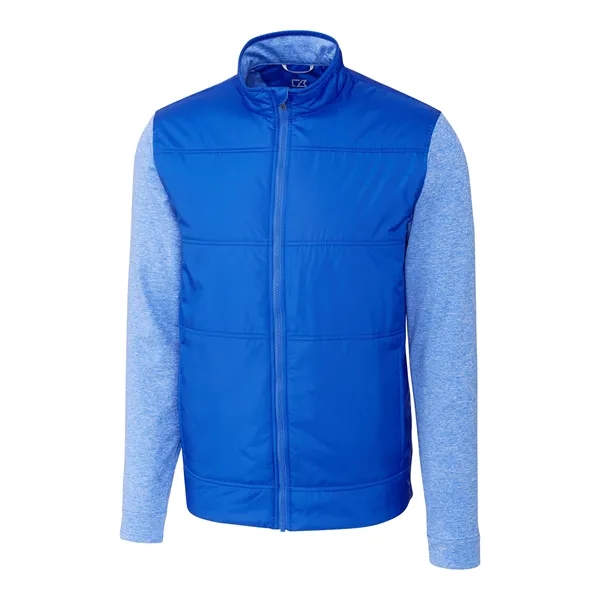 Men's jacket with a full-zip, moisture-wicking performance, zip pockets, and chin... from ASI 47965 Cutter & Buck