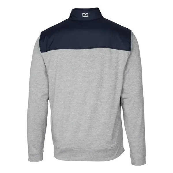 Men's jacket with a full-zip, moisture-wicking performance, zip pockets, and chin... from ASI 47965 Cutter & Buck