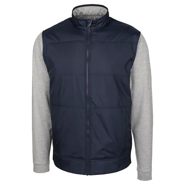 Men's jacket with a full-zip, moisture-wicking performance, zip pockets, and chin... from ASI 47965 Cutter & Buck
