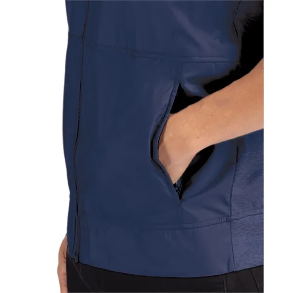 Men's vest with a full-zip, moisture-wicking fabric, and CB logo zipper... from ASI 47965 Cutter & Buck