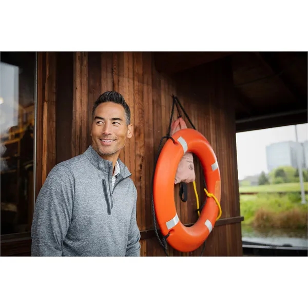 Men's sweatshirt with a quarter-zip, chest pocket, UPF 50+ protection, moisture-wicking... from ASI 47965 Cutter & Buck