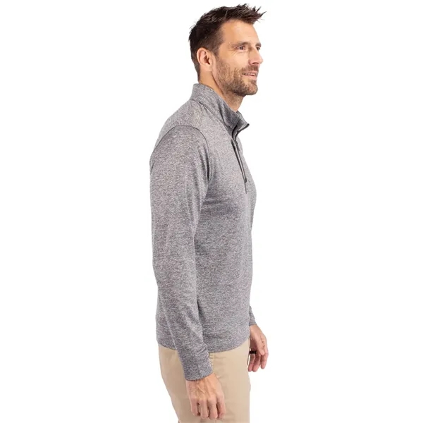 Men's sweatshirt with a quarter-zip, chest pocket, UPF 50+ protection, moisture-wicking... from ASI 47965 Cutter & Buck