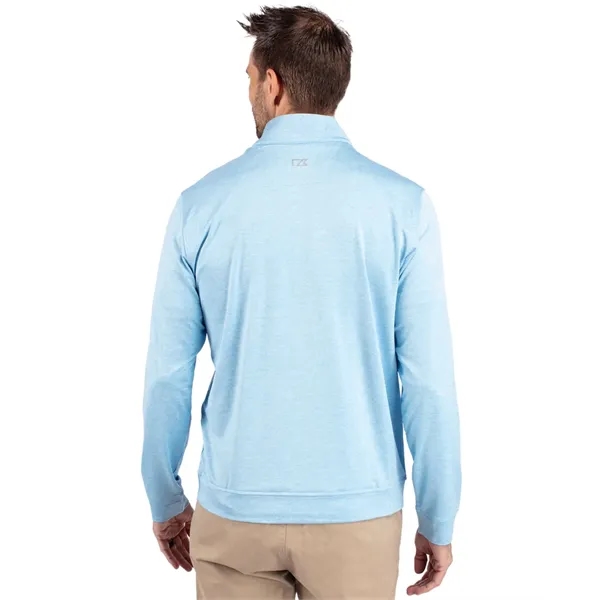 Men's sweatshirt with a quarter-zip, chest pocket, UPF 50+ protection, moisture-wicking... from ASI 47965 Cutter & Buck