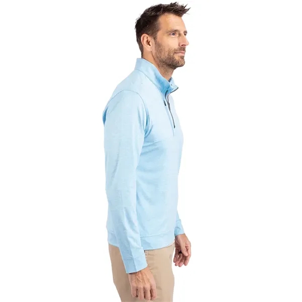 Men's sweatshirt with a quarter-zip, chest pocket, UPF 50+ protection, moisture-wicking... from ASI 47965 Cutter & Buck