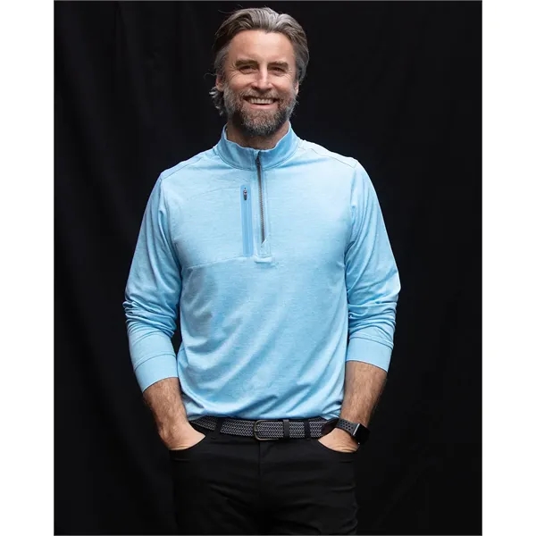 Men's sweatshirt with a quarter-zip, chest pocket, UPF 50+ protection, moisture-wicking... from ASI 47965 Cutter & Buck