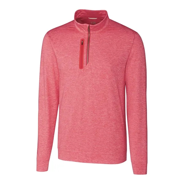 Men's sweatshirt with a quarter-zip, chest pocket, UPF 50+ protection, moisture-wicking... from ASI 47965 Cutter & Buck