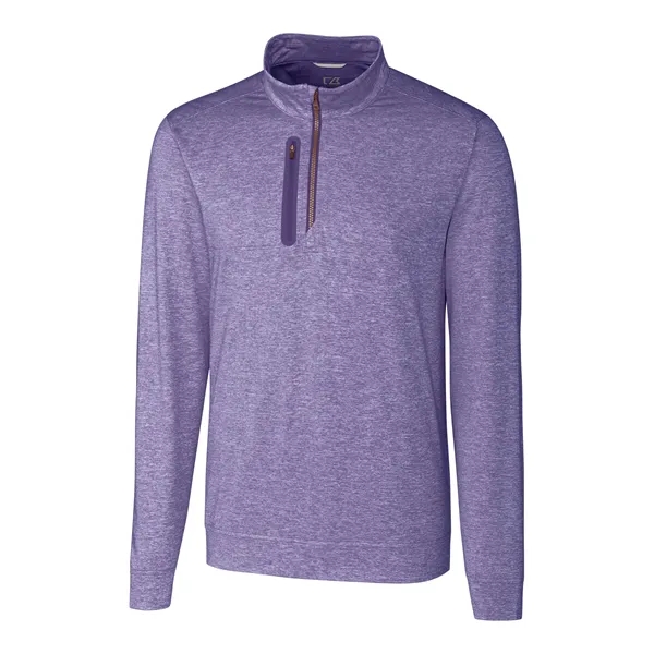 Men's sweatshirt with a quarter-zip, chest pocket, UPF 50+ protection, moisture-wicking... from ASI 47965 Cutter & Buck