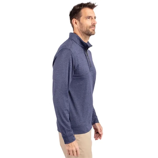 Men's sweatshirt with a quarter-zip, chest pocket, UPF 50+ protection, moisture-wicking... from ASI 47965 Cutter & Buck