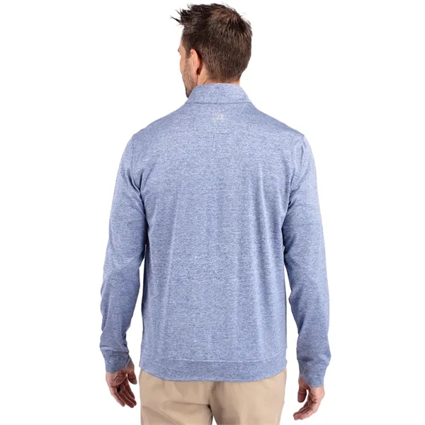 Men's sweatshirt with a quarter-zip, chest pocket, UPF 50+ protection, moisture-wicking... from ASI 47965 Cutter & Buck