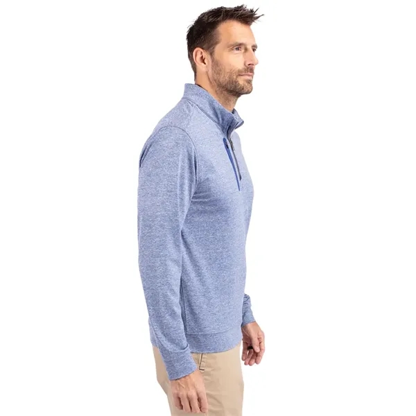 Men's sweatshirt with a quarter-zip, chest pocket, UPF 50+ protection, moisture-wicking... from ASI 47965 Cutter & Buck