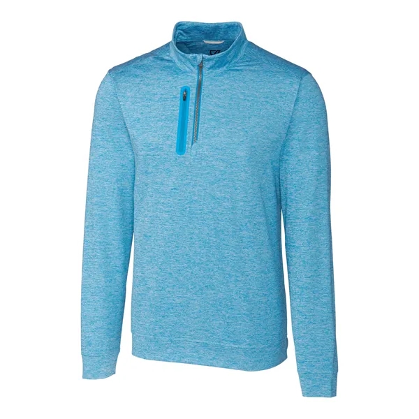 Men's sweatshirt with a quarter-zip, chest pocket, UPF 50+ protection, moisture-wicking... from ASI 47965 Cutter & Buck