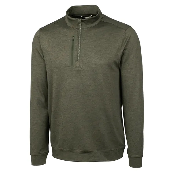 Men's sweatshirt with a quarter-zip, chest pocket, UPF 50+ protection, moisture-wicking... from ASI 47965 Cutter & Buck