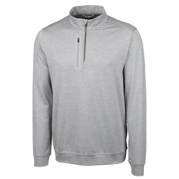 Men's sweatshirt with a quarter-zip, chest pocket, UPF 50+ protection, moisture-wicking... from ASI 47965 Cutter & Buck
