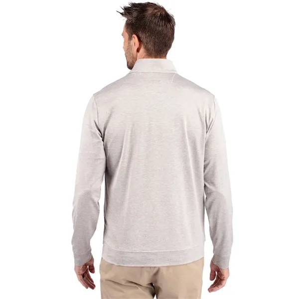 Men's sweatshirt with a quarter-zip, chest pocket, UPF 50+ protection, moisture-wicking... from ASI 47965 Cutter & Buck