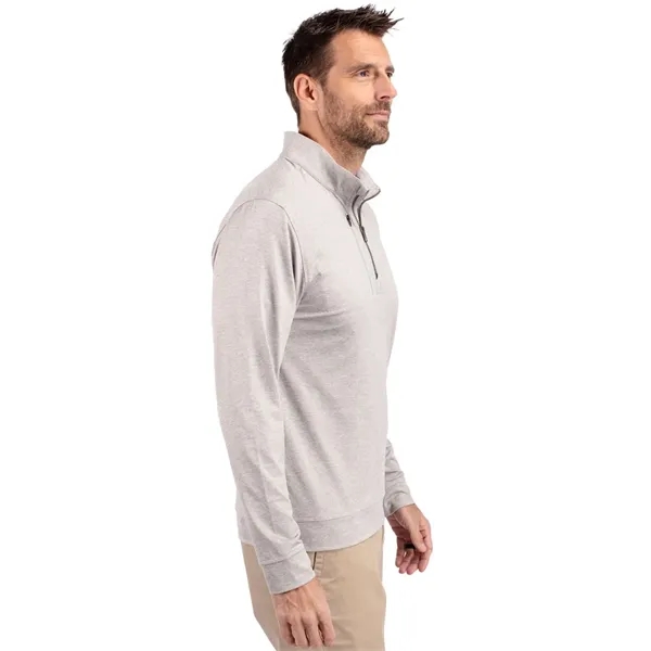 Men's sweatshirt with a quarter-zip, chest pocket, UPF 50+ protection, moisture-wicking... from ASI 47965 Cutter & Buck