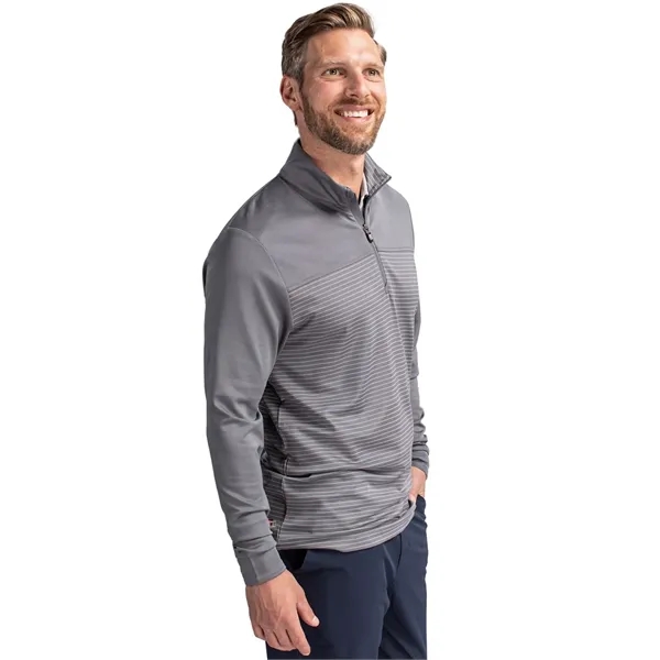 Men's sweatshirt with a half-zip, UPF 50+ protection, matte fabric finish,... from ASI 47965 Cutter & Buck