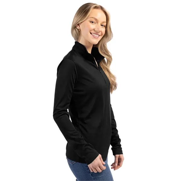Women's sweatshirt with a half-zip and long sleeves.... from ASI 47965 Cutter & Buck