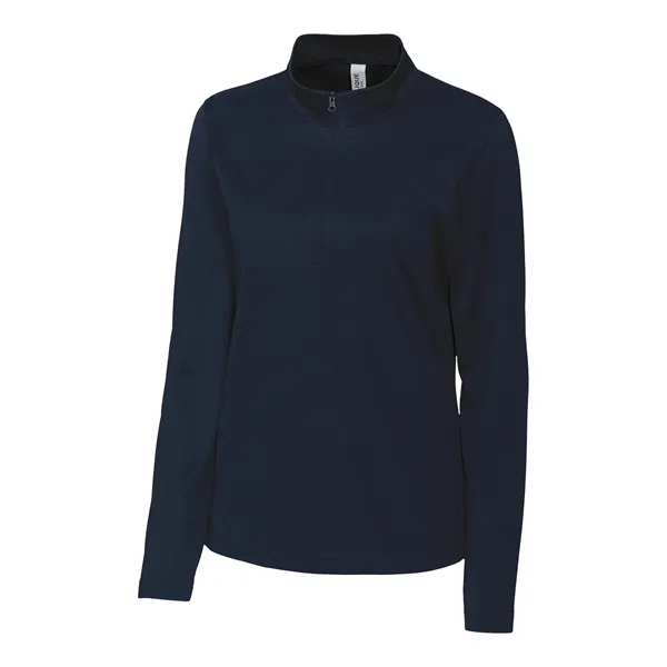 Women's sweatshirt with a half-zip and long sleeves.... from ASI 47965 Cutter & Buck