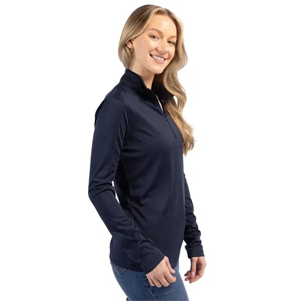 Women's sweatshirt with a half-zip and long sleeves.... from ASI 47965 Cutter & Buck