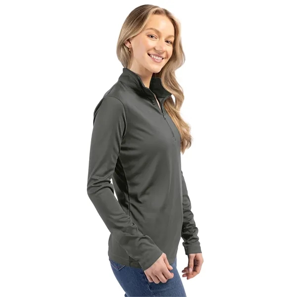 Women's sweatshirt with a half-zip and long sleeves.... from ASI 47965 Cutter & Buck
